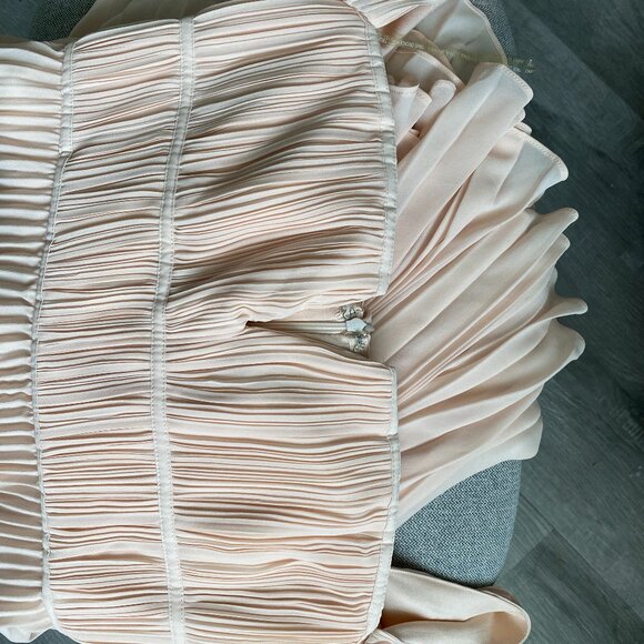 Boutique 1861 Pink Chiffon Off-Shoulder Dress – Size XL, NWT - Picture 8 of 14